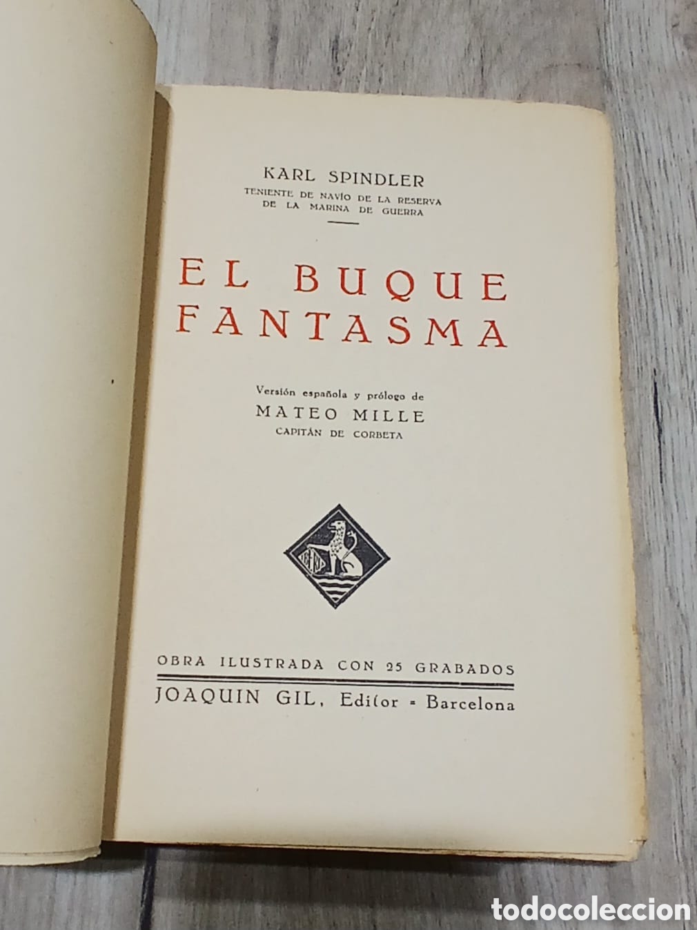 Libros antiguos: El Buque fantasma, Spindler - Foto 2