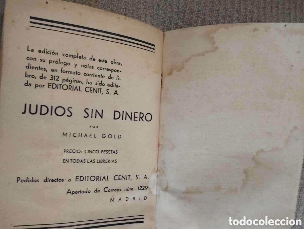 Libros antiguos: VIDA NUEVA -JUDIOS SIN DINERO - - Foto 5