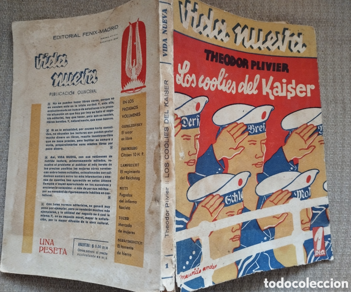 Libros antiguos: VIDA NUEVA -LIS COOLIES DEL KAISER - Foto 2
