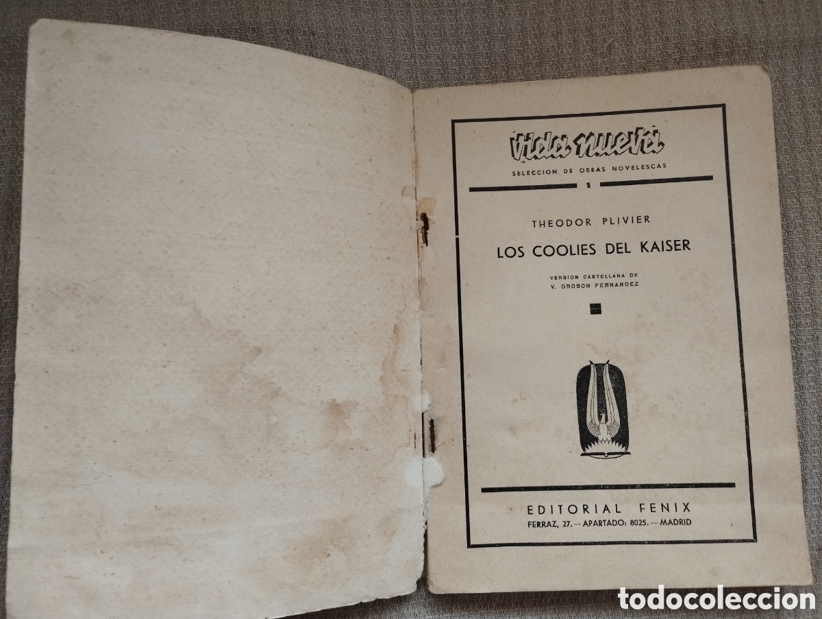 Libros antiguos: VIDA NUEVA -LIS COOLIES DEL KAISER - Foto 3