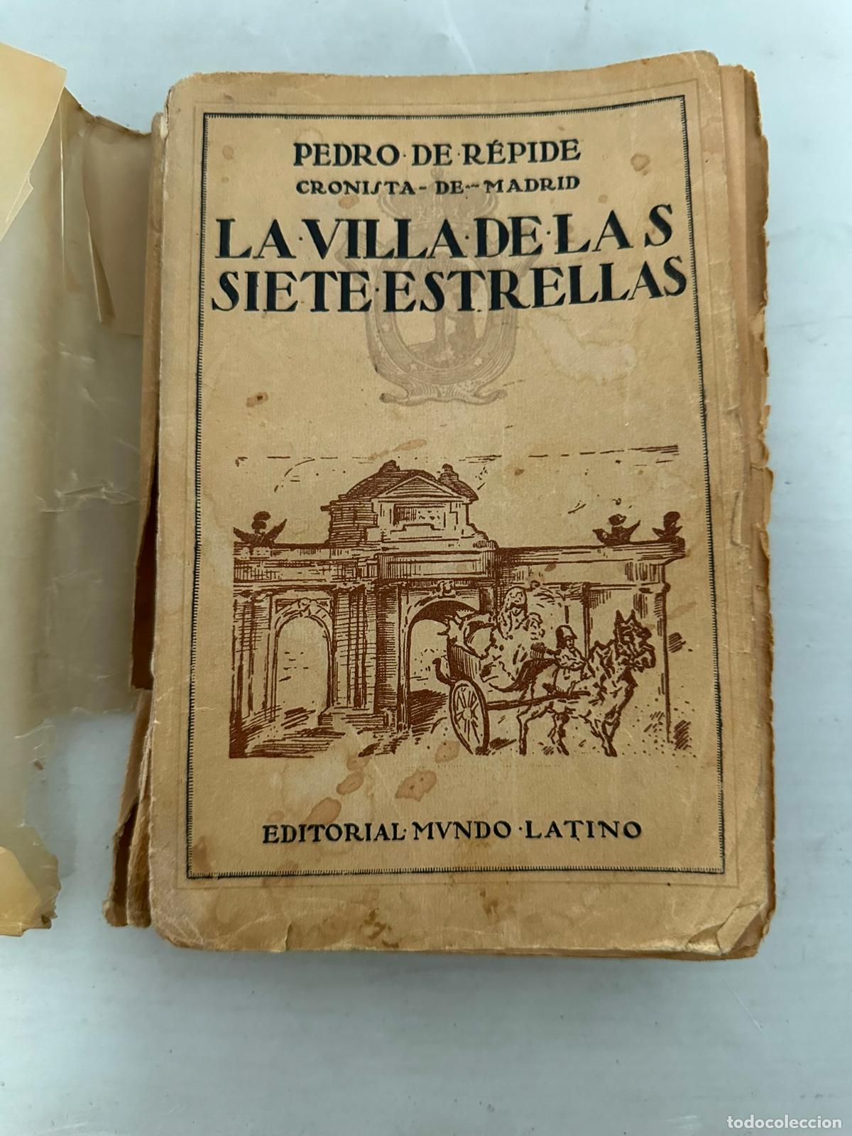 Libros antiguos: PEDRO DE REPIDE: - LA VILLA DE LAS SIETE ESTRELLAS - (MADRID - Foto 1
