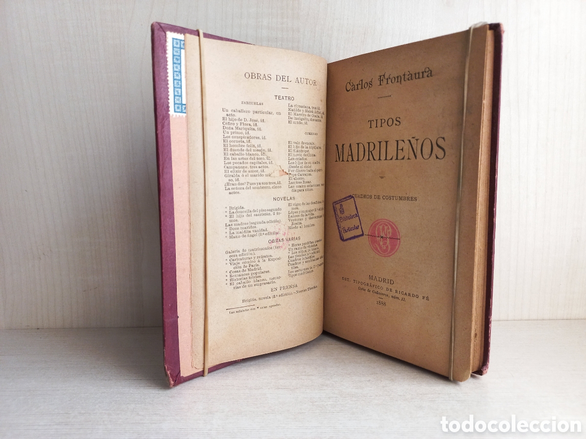 Libros antiguos: Tipos Madrile&ntilde;os. Carlos Frontaura. Ricardo F&eacute;, 1888. - Foto 4