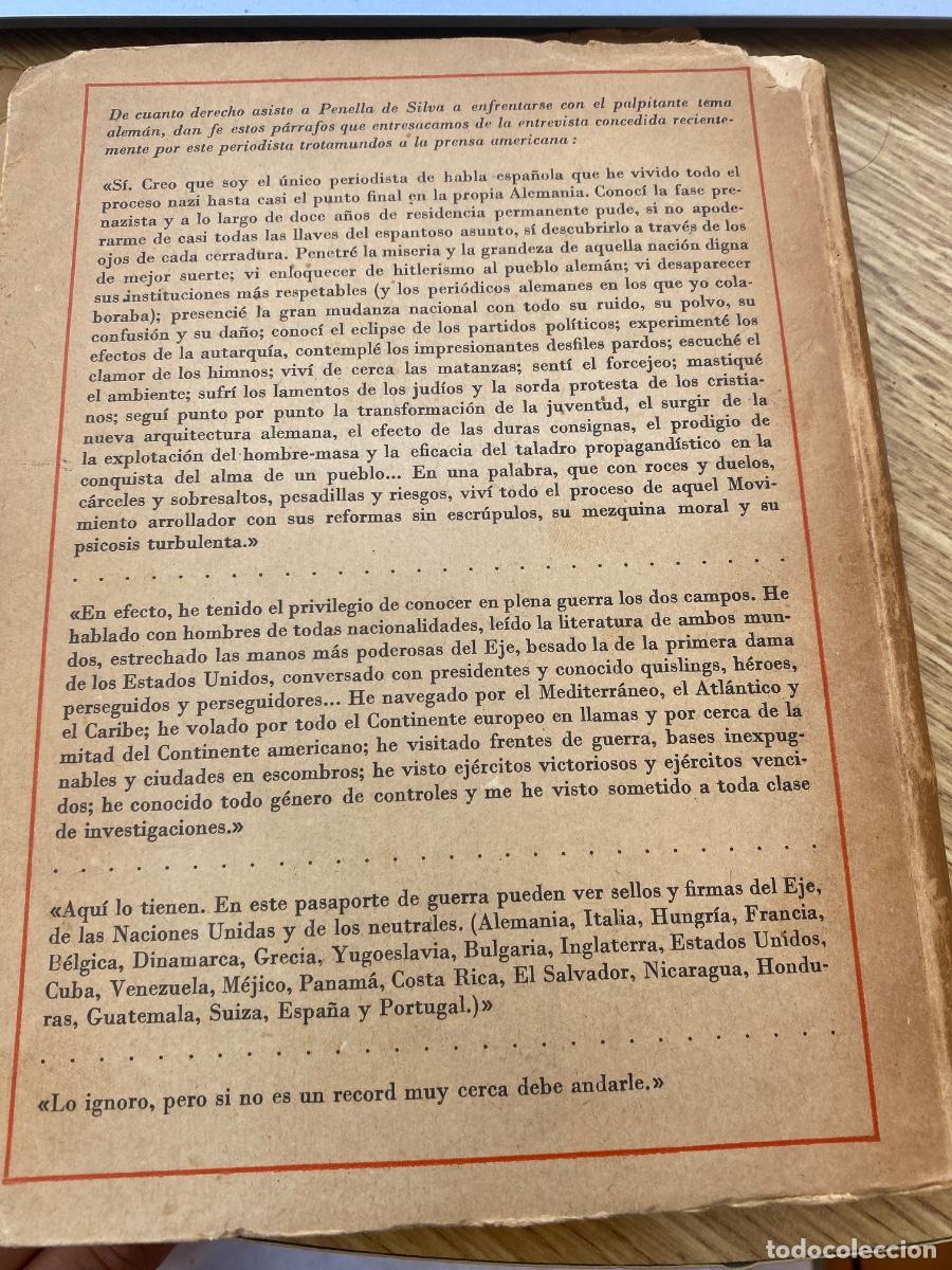 Libros antiguos: El N&uacute;mero 7. Panella de Silva, 1945 Libro sobre Hitler. - Foto 4