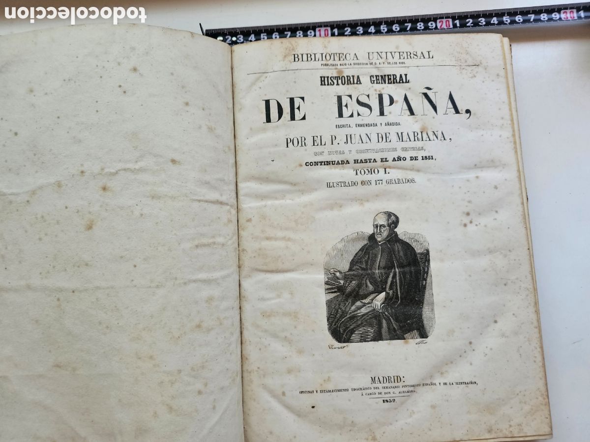 Libros antiguos: Libro Historia General de Espa&ntilde;a 1852. Tomo I - Foto 1