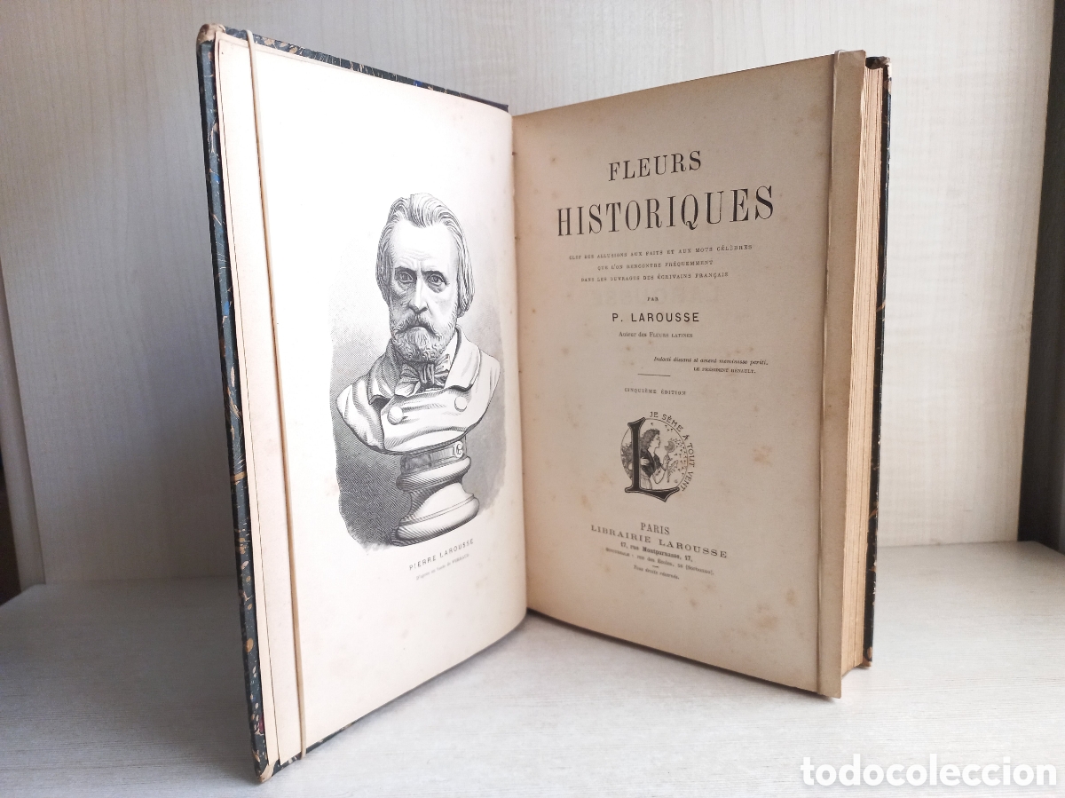 Libros antiguos: Fleurs historiques. Larousse. Librairie Larousse. - Foto 5
