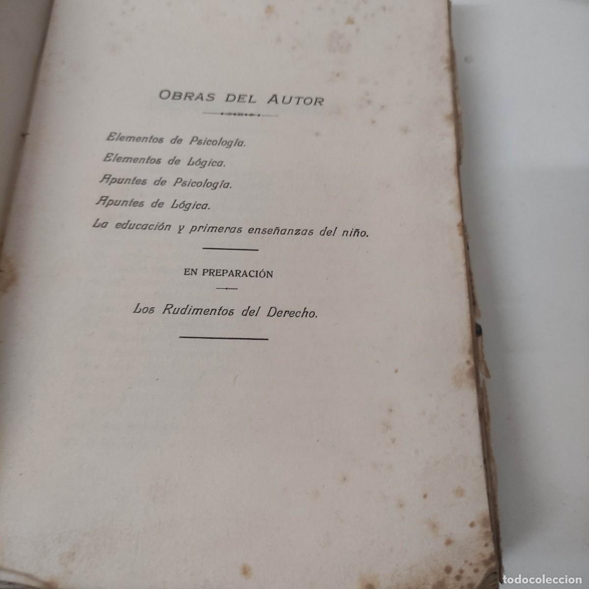 Libros antiguos: 1919 - SANZ BONAT - ELEMENTOS DE &Eacute;TICA CIENT&Iacute;FICA - Foto 4