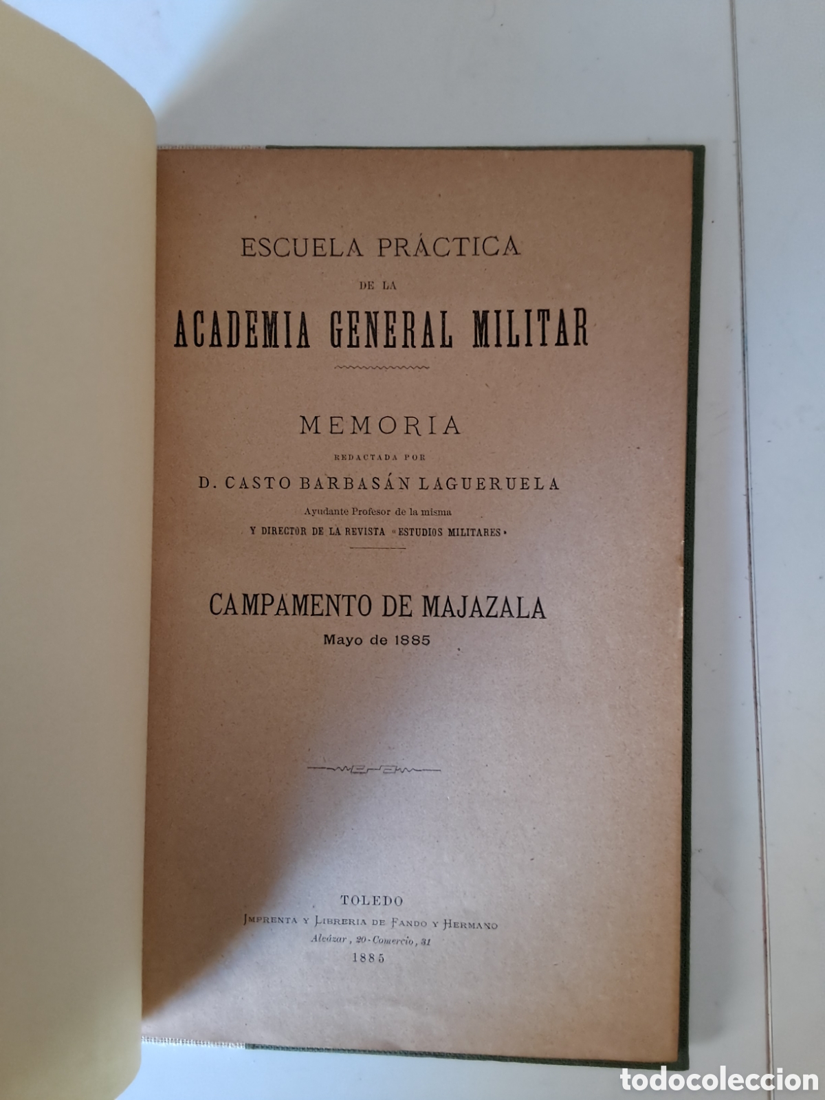 Libros antiguos: ESCUELA PRACTICA DE LA ACADEMIA GENERAL MILITAR. - Foto 4