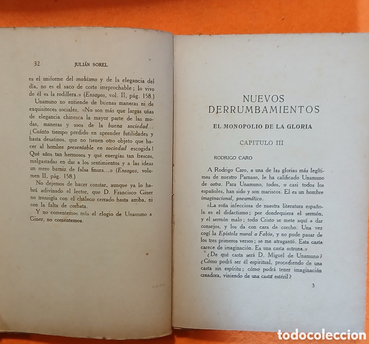 Libros antiguos: Los hombres del Unamuno - Foto 4