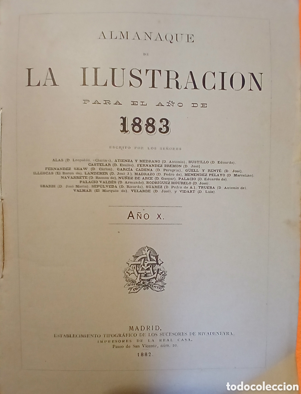 Libros antiguos: Almanaque la ilustraci&oacute;n 1883 - Foto 2