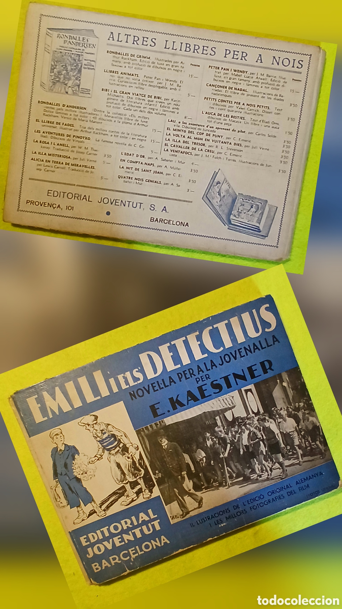 Libros antiguos: Emili i els detectius 1a edici&oacute; 1935 - Foto 1