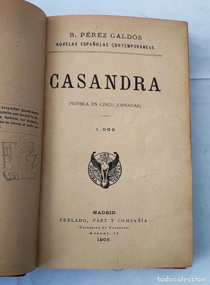 Libros antiguos: CASANDRA - Benito P&eacute;rez Gald&oacute;s - Foto 3