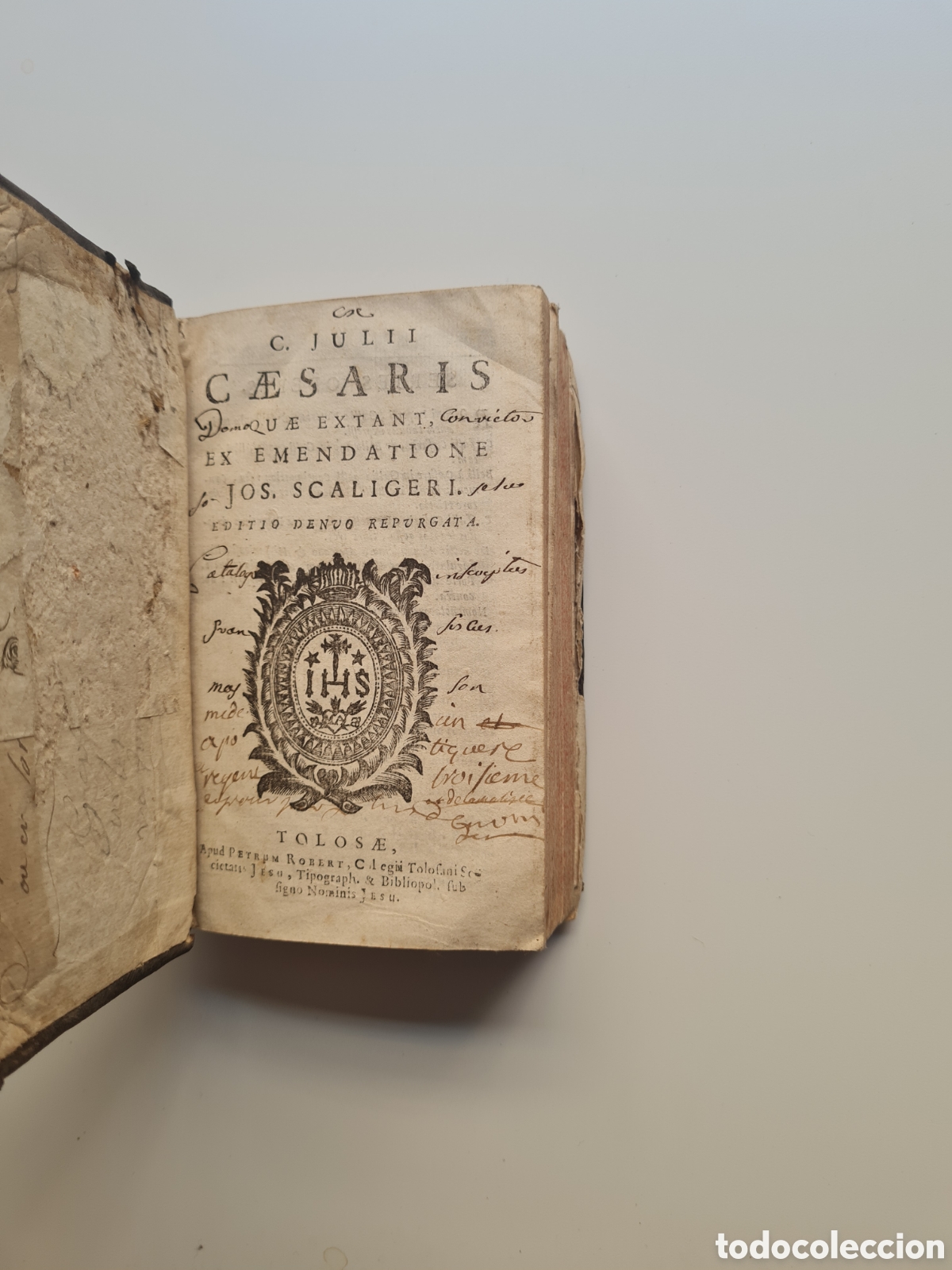 Libros antiguos: Caius Julius Caesaris Quae extant (Jos. Scaglieri.) - Foto 5