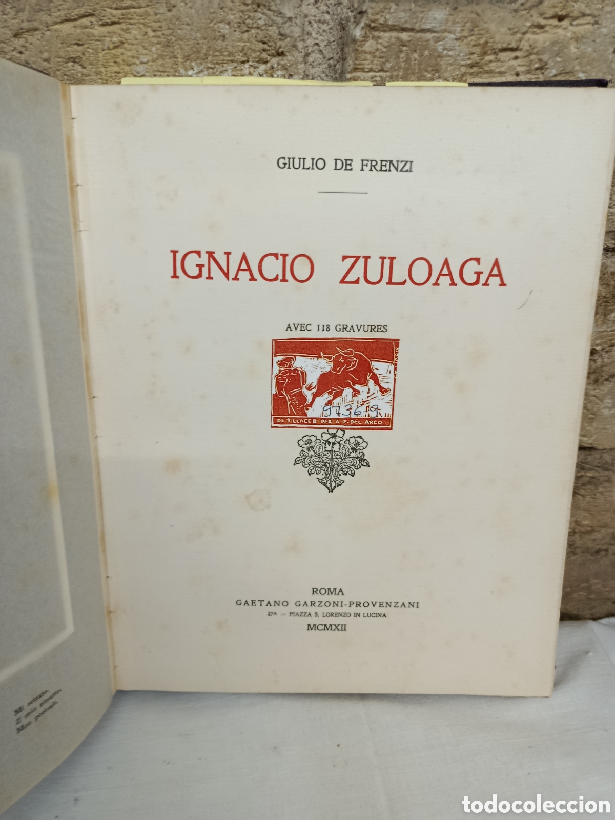 Libros antiguos: IGNACIO ZULOAGA. 1912. GIULIO DE FRENZI - Foto 2