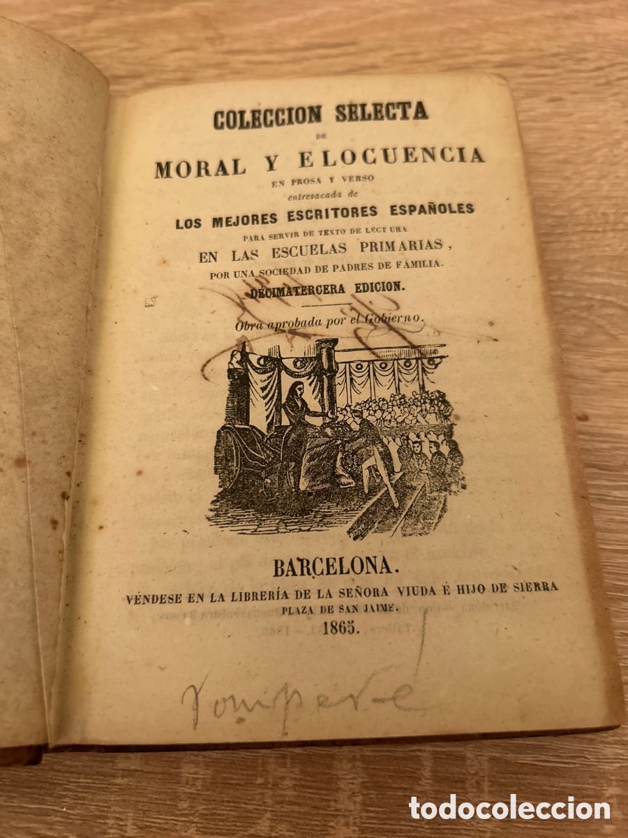 Libros antiguos: Colecci&oacute;n selecta de moral y elocuencia a&ntilde;o 1865 - Foto 4