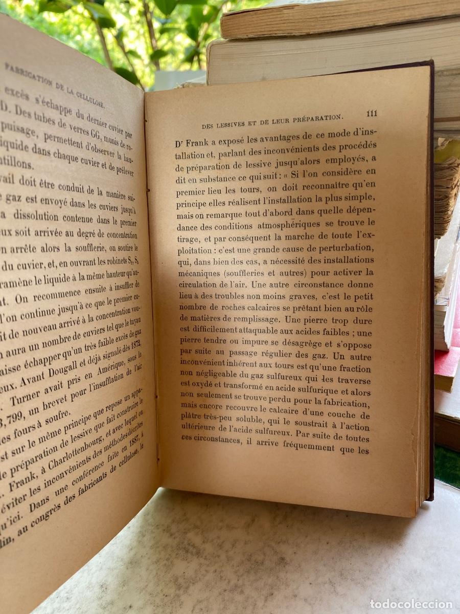 Libros antiguos: FABRICATION DE LA CELLULOSE SCHUBERT 1893 - Foto 5