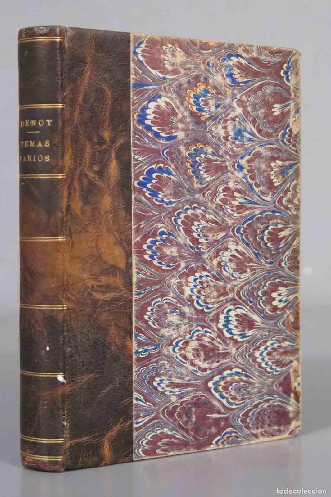 Libros antiguos: Temas varios Benot, Eduardo. 1884 - Foto 1
