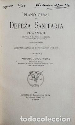 Libros antiguos: FREIRE. (Ant&oacute;nio Jorge) - PLANO GERAL DE DEFEZA SANITARIA PERMANENTE - Foto 2