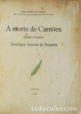 Libros antiguos: COSTA. (Luiz Xavier da) - A MORTE DE CAM&Otilde;ES. - Foto 1