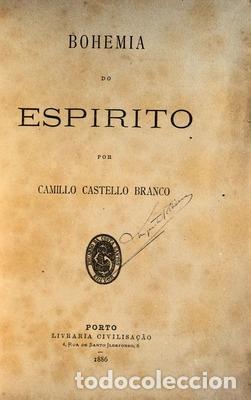 Libros antiguos: CASTELO BRANCO. (Camilo) - BOHEMIA DO ESPIRITO. [1.&ordf; EDI&Ccedil;&Atilde;O] - Foto 1