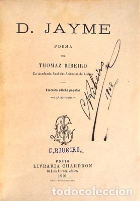 Libros antiguos: RIBEIRO. (Tom&aacute;s) - D. JAYME. [10.&ordf; EDI&Ccedil;&Atilde;O - POPULAR] - Foto 1