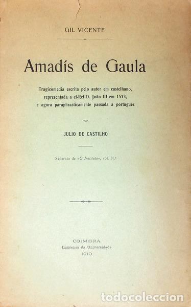 Libros antiguos: VICENTE. (Gil) - AMAD&Iacute;S DE GAULA. - Foto 1