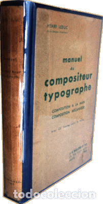 Libros antiguos: LEDUC. (Henri) - MANUEL DU COMPOSITEUR TYPOGRAPHE. - Foto 3