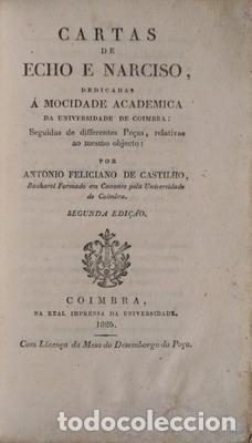 Libros antiguos: CASTILHO. (Ant&oacute;nio Feliciano de) - CARTAS DE ECHO E NARCISO, - Foto 1