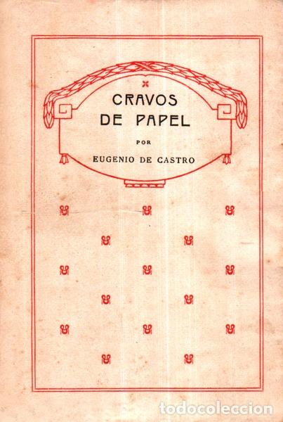 Libros antiguos: CASTRO. (Eug&eacute;nio de) - CRAVOS DE PAPEL. - Foto 1