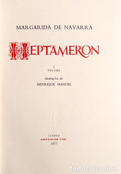 Libros antiguos: NAVARRA. (Margarida de) - HEPTAMERON. - Foto 1
