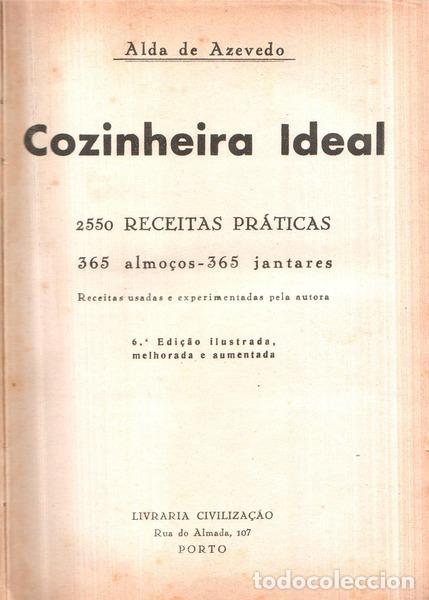 Libros antiguos: AZEVEDO. (Alda de) - COZINHEIRA IDEAL. - Foto 1