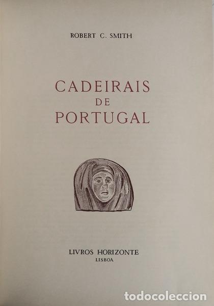 Libros antiguos: SMITH. (Robert C.) - CADEIRAIS DE PORTUGAL. - Foto 2