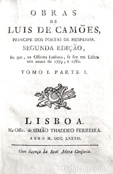 Libros antiguos: CAM&Otilde;ES. (Lu&iacute;s de) - OBRAS DE LUIS DE CAM&Otilde;ES, - Foto 1