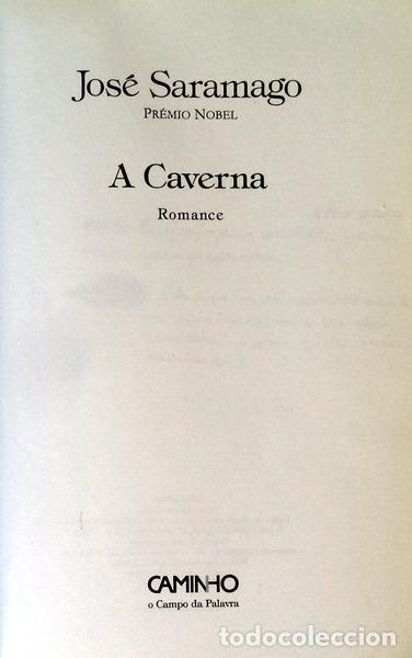 Libros antiguos: SARAMAGO. (Jos&eacute;) - A CAVERNA. - Foto 3