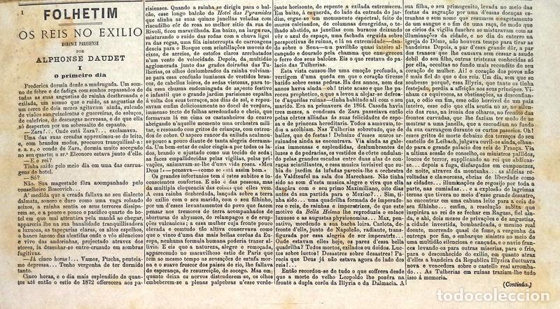 Libros antiguos: DAUDET. (Alphonse) - OS REIS NO EX&Iacute;LIO. - Foto 2