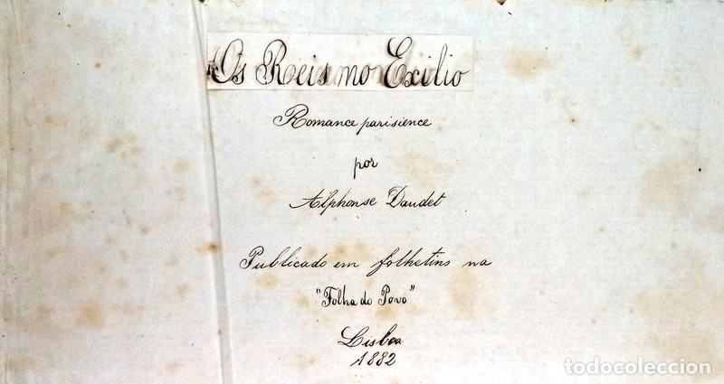 Libros antiguos: DAUDET. (Alphonse) - OS REIS NO EX&Iacute;LIO. - Foto 1