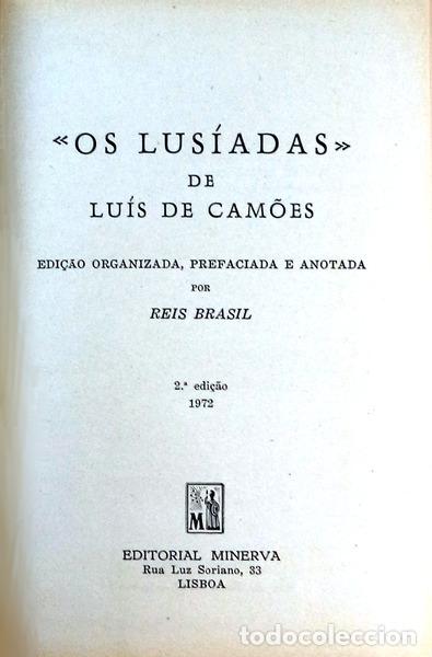 Libros antiguos: CAM&Otilde;ES. (Lu&iacute;s Vaz de) - OS LUS&Iacute;ADAS. - Foto 2