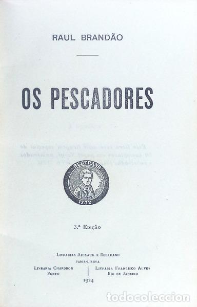 Libros antiguos: BRAND&Atilde;O. (Ra&uacute;l) - OS PESCADORES. - Foto 2