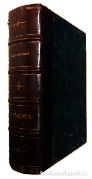 Libros antiguos: SABUGOSA. (Conde de) - IN MEMORIAM. - Foto 4