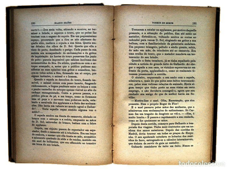 Libros antiguos: BLASCO IBA&Ntilde;EZ. (Vicente) - TOUROS DE MORTE. - Foto 2