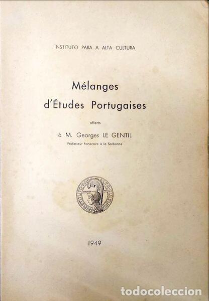 Libros antiguos: M&Eacute;LANGES D&#39;&Eacute;TUDES PORTUGAISES. - Foto 2