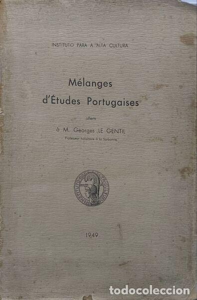 Old books: M&Eacute;LANGES D&#39;&Eacute;TUDES PORTUGAISES.