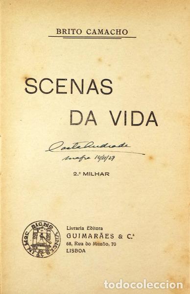 Libros antiguos: BRITO CAMACHO. (Manuel de) - SCENAS DA VIDA. [2.&ordm; MILHAR] - Foto 2