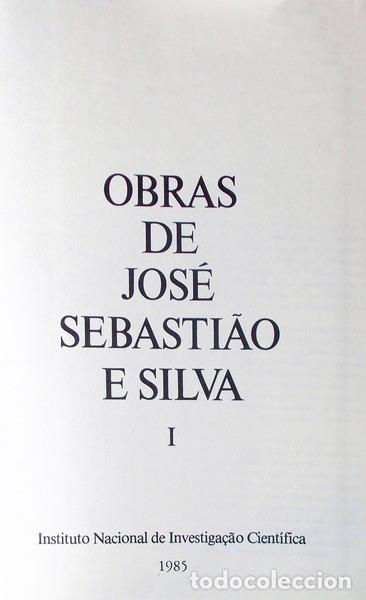 Libros antiguos: SEBASTI&Atilde;O E SILVA. (Jos&eacute;) - OBRAS DE ... - Foto 2