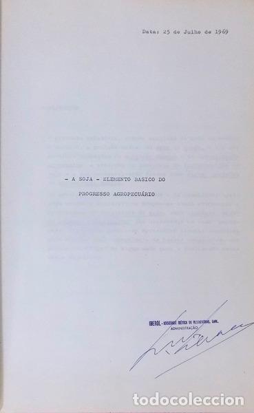 Libros antiguos: SOJA. (A) ELEMENTO B&Aacute;SICO DO PROGRESSO AGROPECU&Aacute;RIO. - Foto 2
