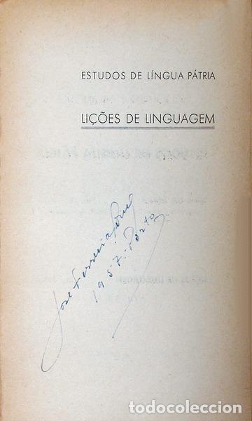 Libros antiguos: MORENO. (Augusto) - LI&Ccedil;&Otilde;ES DE LINGUAGEM. [4 VOLS.] - Foto 2