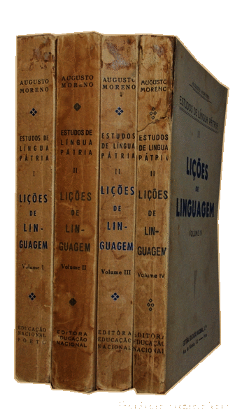 Libros antiguos: MORENO. (Augusto) - LI&Ccedil;&Otilde;ES DE LINGUAGEM. [4 VOLS.] - Foto 4