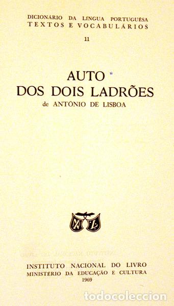 Libros antiguos: LISBOA. (Ant&oacute;nio de) - AUTO DOS DOIS LADR&Otilde;ES. - Foto 1