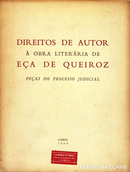 Libros antiguos: DIREITOS DE AUTOR &Agrave; OBRA LITER&Aacute;RIA DE E&Ccedil;A DE QUEIROZ. - Foto 1