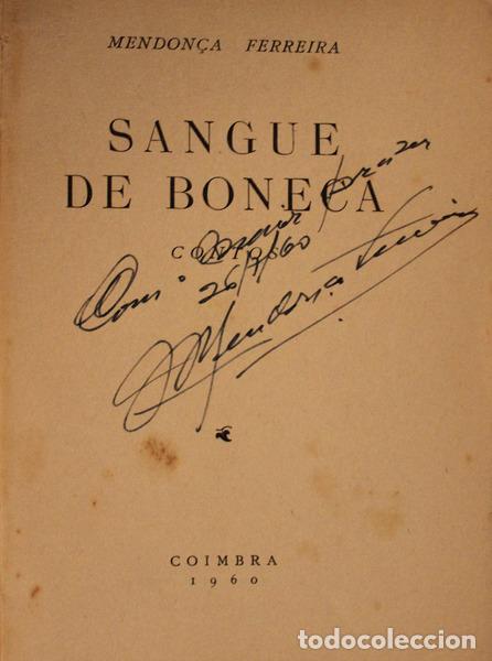 Libros antiguos: FERREIRA MENDO&Ccedil;A. (Sandro Miguel) - SANGUE DE BONECA: Contos. - Foto 2