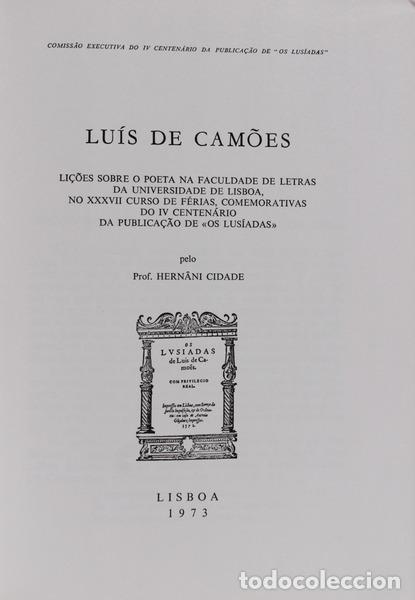 Libros antiguos: CIDADE. (Hern&acirc;ni) - LU&Iacute;S DE CAM&Otilde;ES. - Foto 2